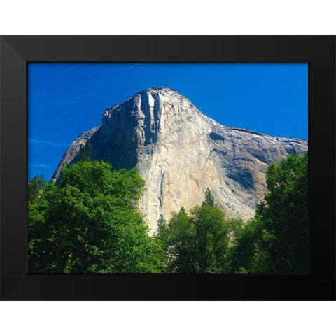 El Capitan I Black Modern Wood Framed Art Print by Grayscale