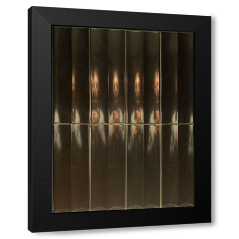 Self Portrait I Black Modern Wood Framed Art Print with Double Matting by Grayscale