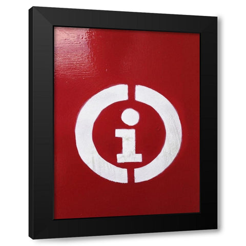 Information Black Modern Wood Framed Art Print with Double Matting by Grayscale