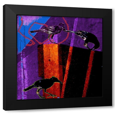 Blackbird: Ode To Envy Black Modern Wood Framed Art Print by Popcorn