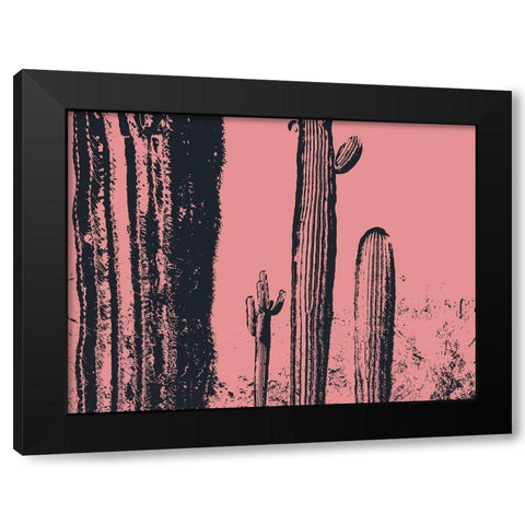 Desert Silhouette II Black Modern Wood Framed Art Print by Popcorn