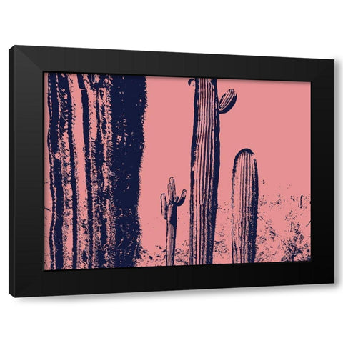 Desert Silhouette III Black Modern Wood Framed Art Print by Popcorn