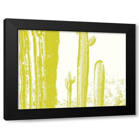 Desert Silhouette V Black Modern Wood Framed Art Print by Popcorn