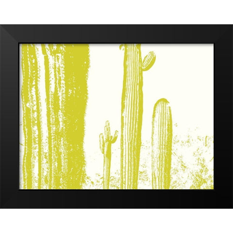 Desert Silhouette V Black Modern Wood Framed Art Print by Popcorn