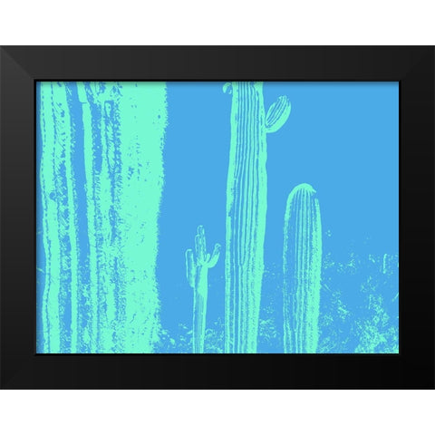 Desert Silhouette VII Black Modern Wood Framed Art Print by Popcorn