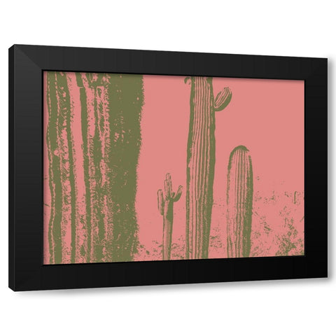 Desert Silhouette VIII Black Modern Wood Framed Art Print by Popcorn