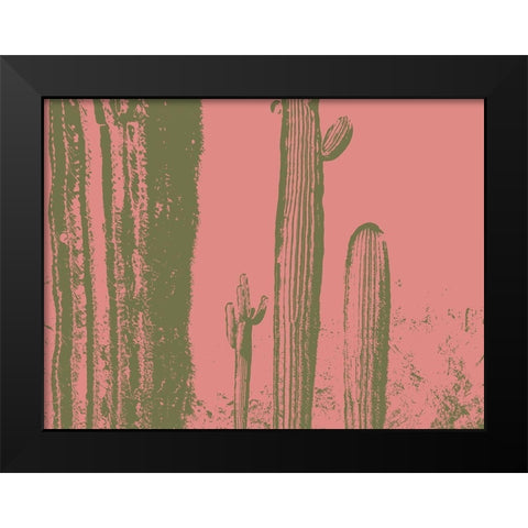 Desert Silhouette VIII Black Modern Wood Framed Art Print by Popcorn