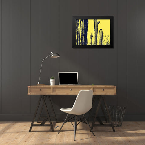 Desert Silhouette IX Black Modern Wood Framed Art Print by Popcorn