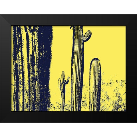 Desert Silhouette IX Black Modern Wood Framed Art Print by Popcorn