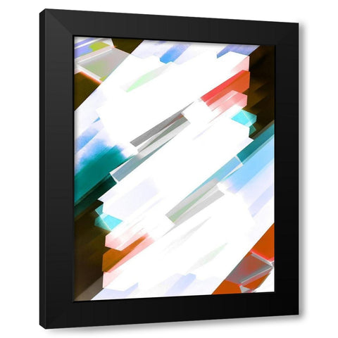 Safespace: Matrix Black Modern Wood Framed Art Print by Tenoever, William