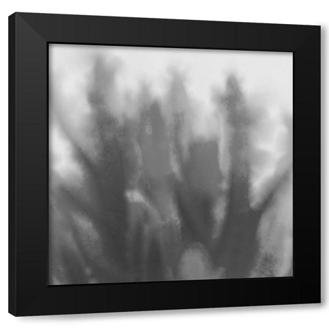 Grey Flora 3 Black Modern Wood Framed Art Print by Tenoever, William