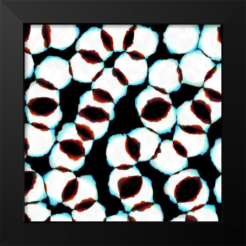 Cell Division 1 Black Modern Wood Framed Art Print by Tenoever, William