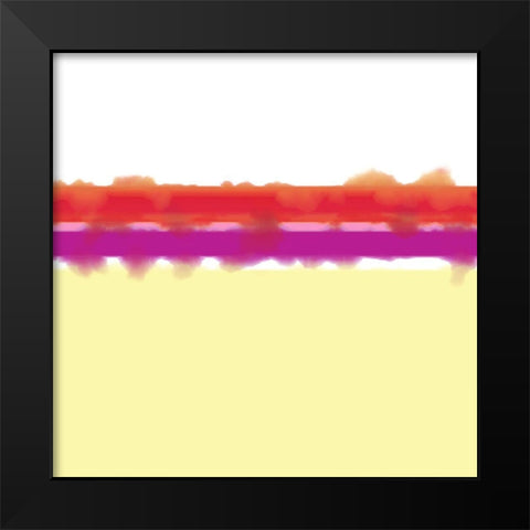 Soft Lines 1 Black Modern Wood Framed Art Print by Tenoever, William