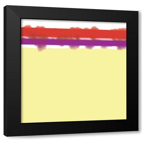 Soft Lines 2 Black Modern Wood Framed Art Print with Double Matting by Tenoever, William