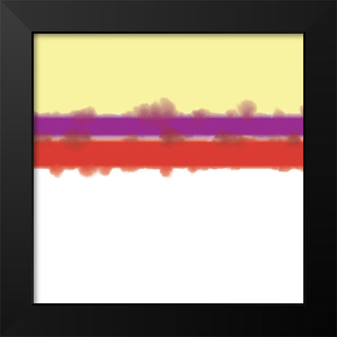 Soft Lines 3 Black Modern Wood Framed Art Print by Tenoever, William