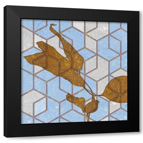 Geometric Obscura Black Modern Wood Framed Art Print with Double Matting by Tenoever, William