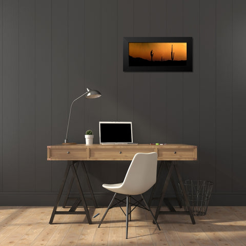 CopperSkies Black Modern Wood Framed Art Print by Tenoever, William