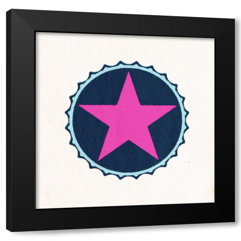 BottleCap:Star Black Modern Wood Framed Art Print with Double Matting by Tenoever, William