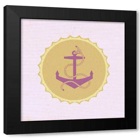 BottleCap:Anchor Black Modern Wood Framed Art Print with Double Matting by Tenoever, William