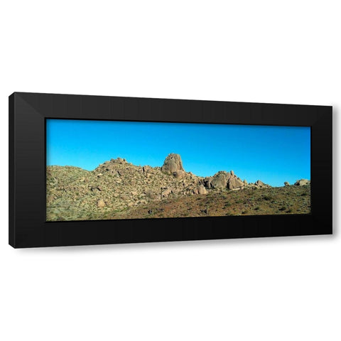 Tomâ€™s Thumb Black Modern Wood Framed Art Print by Popcorn