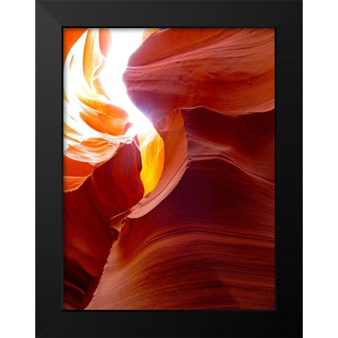 Antelope Canyon I Black Modern Wood Framed Art Print by Popcorn