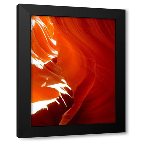 Antelope Canyon III Black Modern Wood Framed Art Print with Double Matting by Popcorn