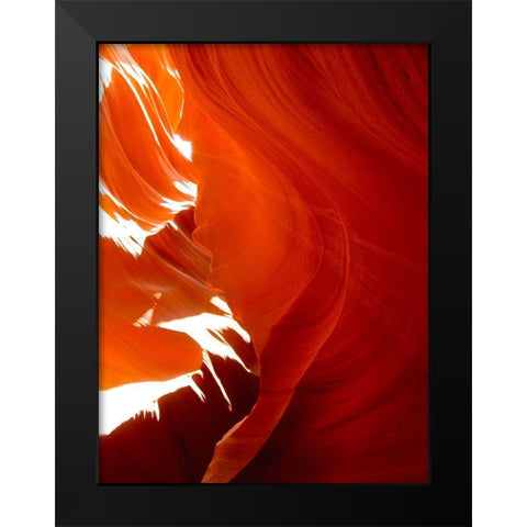 Antelope Canyon III Black Modern Wood Framed Art Print by Popcorn