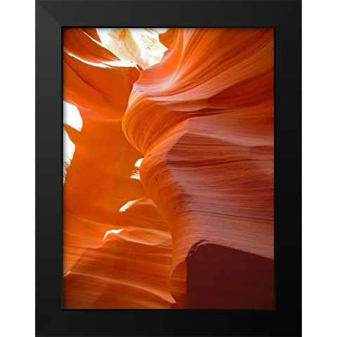 Antelope Canyon IV Black Modern Wood Framed Art Print by Popcorn