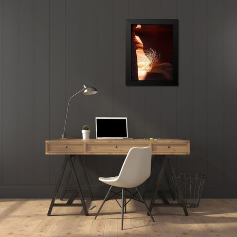 Antelope Canyon V Black Modern Wood Framed Art Print by Popcorn