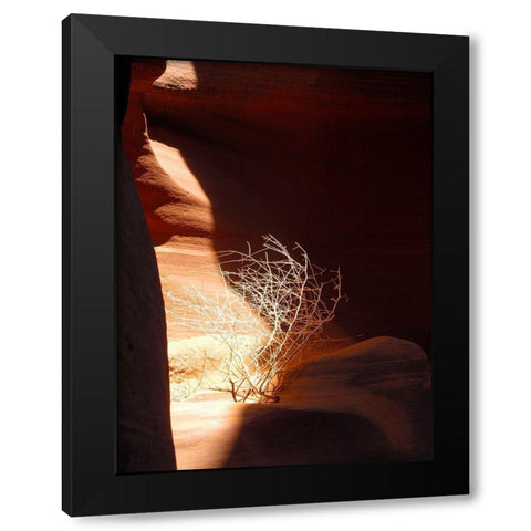 Antelope Canyon V Black Modern Wood Framed Art Print with Double Matting by Popcorn