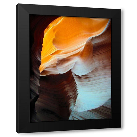 Antelope Canyon VII Black Modern Wood Framed Art Print with Double Matting by Popcorn
