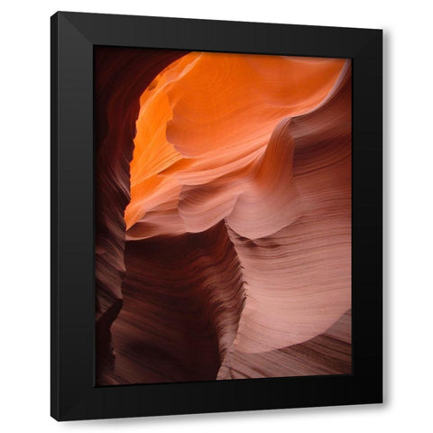 Antelope Canyon VIII Black Modern Wood Framed Art Print with Double Matting by Popcorn