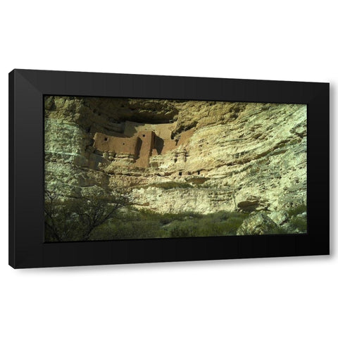 Montezumaâ€™s Castle Black Modern Wood Framed Art Print with Double Matting by Popcorn