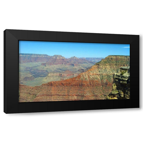Grand Canyon 2: South Kaibab Black Modern Wood Framed Art Print with Double Matting by Popcorn