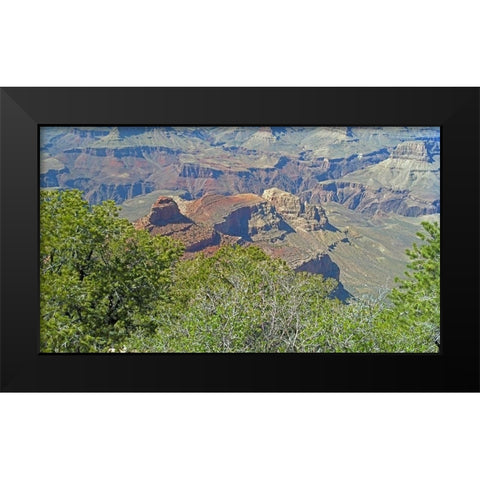 Grand Canyon 3 Black Modern Wood Framed Art Print by Popcorn