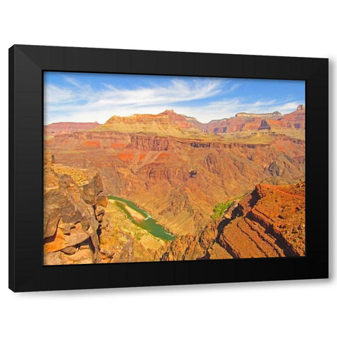 Grand Canyon 10 Black Modern Wood Framed Art Print by Popcorn