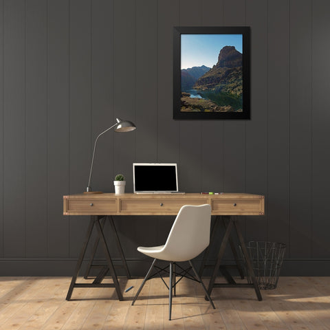 Arizona Hot Springs Black Modern Wood Framed Art Print by Popcorn