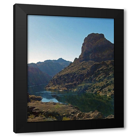 Arizona Hot Springs Black Modern Wood Framed Art Print by Popcorn