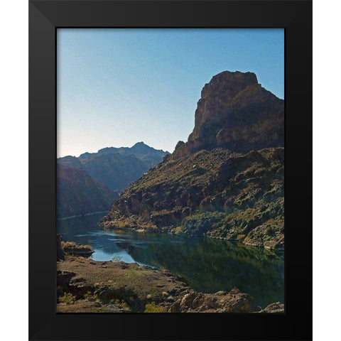 Arizona Hot Springs Black Modern Wood Framed Art Print by Popcorn