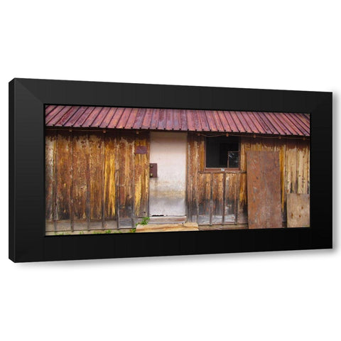 Cabin I Black Modern Wood Framed Art Print with Double Matting by Popcorn