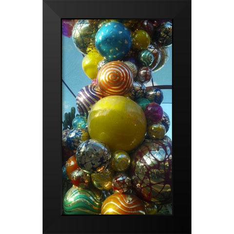 Chihuly II Black Modern Wood Framed Art Print by Popcorn