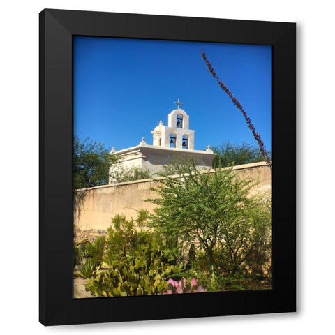 San Xavier Del Bac III Black Modern Wood Framed Art Print with Double Matting by Popcorn