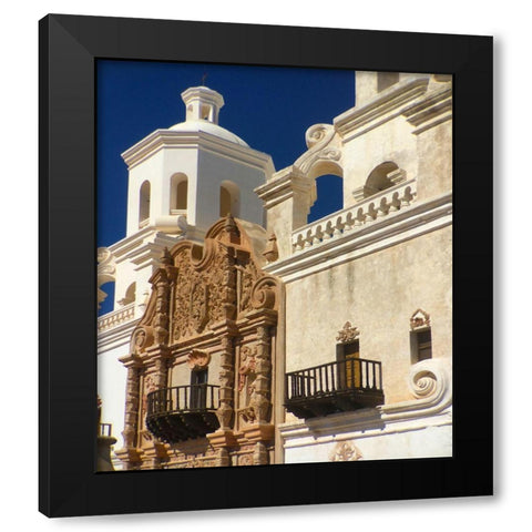 San Xavier Del Bac V Black Modern Wood Framed Art Print by Popcorn