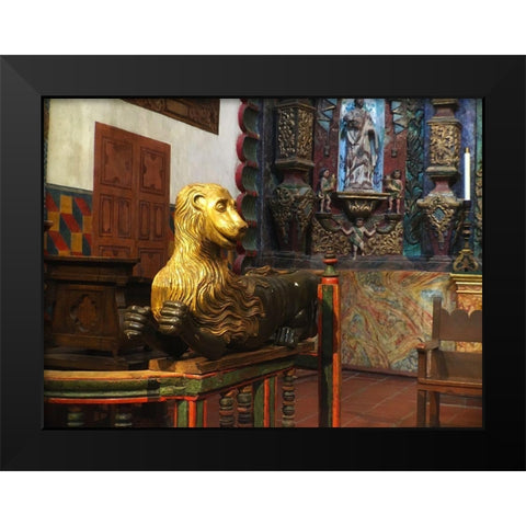 San Xavier Del Bac VI Black Modern Wood Framed Art Print by Popcorn