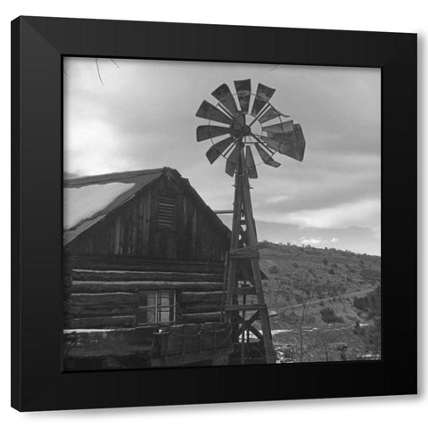 Gold King Mine B-W Black Modern Wood Framed Art Print with Double Matting by Popcorn
