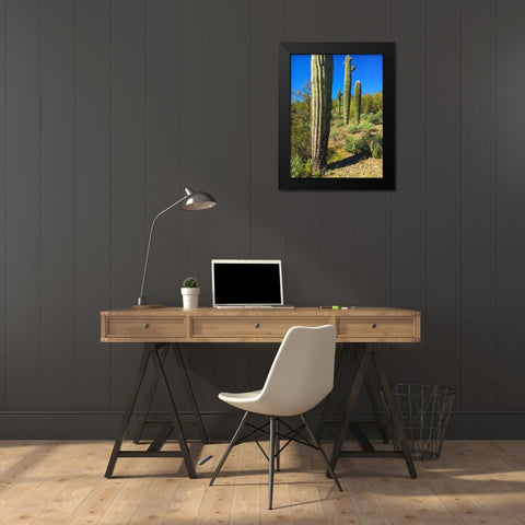Desert Scape 12a Black Modern Wood Framed Art Print by Popcorn