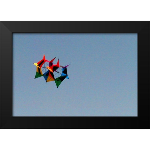 Kite I Black Modern Wood Framed Art Print by Popcorn