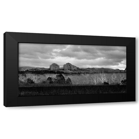 SedonaInWinter4b:BAndW Black Modern Wood Framed Art Print by Tenoever, William