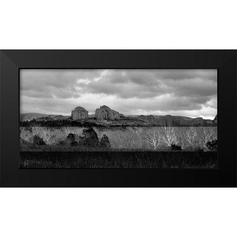 SedonaInWinter4b:BAndW Black Modern Wood Framed Art Print by Tenoever, William