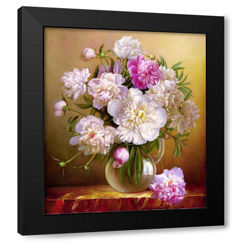 Fresh bouquet 2 Black Modern Wood Framed Art Print with Double Matting by Buzin, Igor